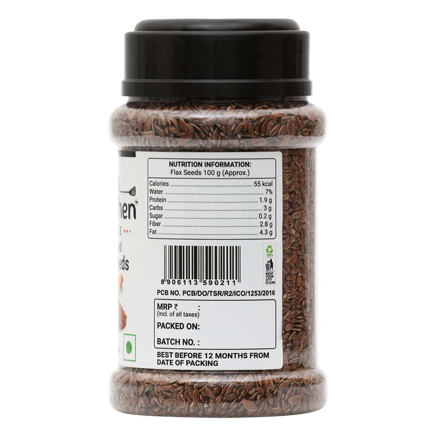 Indian Kitchen Roasted Flax Seeds 175g Indian Kitchen Roasted Flax Seeds 200g - Indian Kitchen
